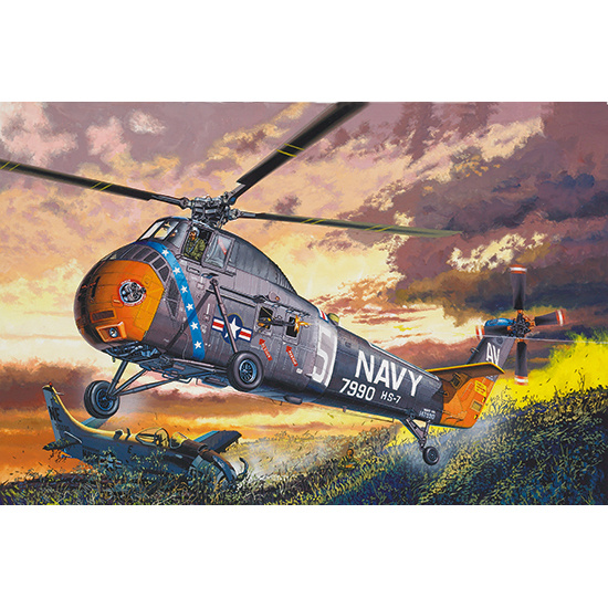 02882 Trumpeter 1/48 American H-34 Helicopter – Navy Rescue - re-edition