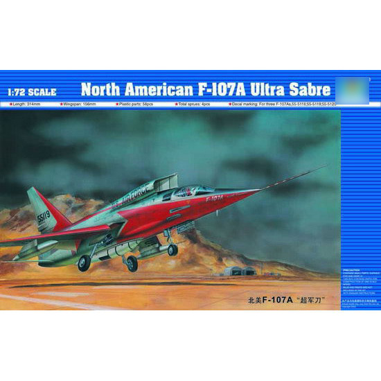 01605 Trumpeter 1/72 F-107A Ultra Sabre