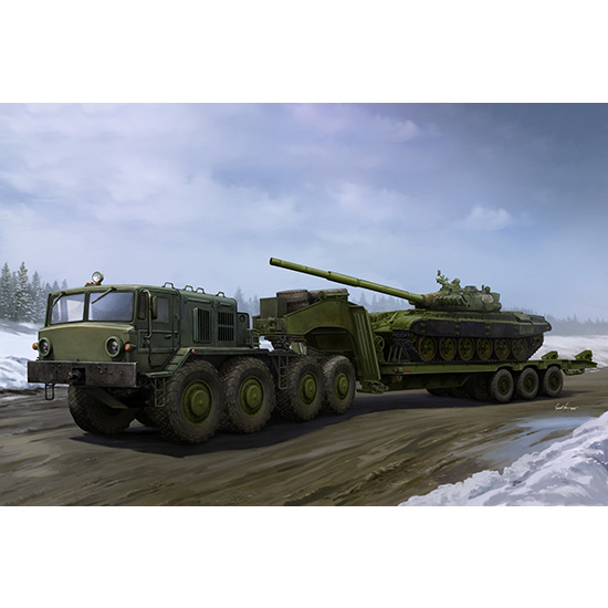 01065 Trumpeter 1/35 MAZ-537G late production with semi-trailer CHMZAP-9990