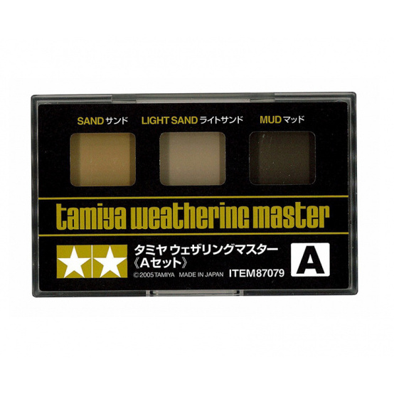 87079 Tamiya Tinting for models, set A (sand, dust and dirt).