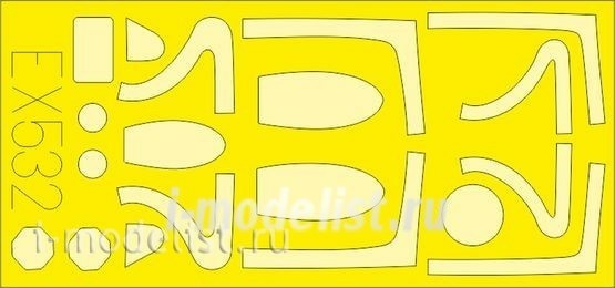 EX532 Eduard 1/48 Mask for the MiG-21PF with gasket lamp