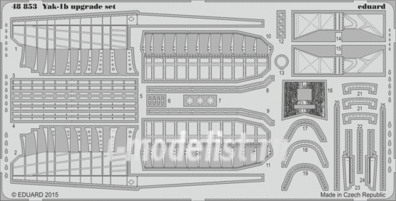 48853 Eduard photo etched parts for 1/48 Yak-1b upgrade set
