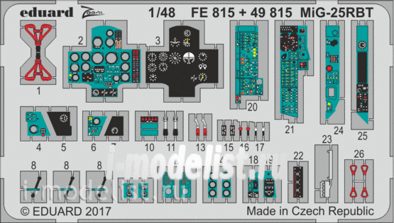 49815 Eduard 1/48 photo-etched for the MiG-25РБТ interior