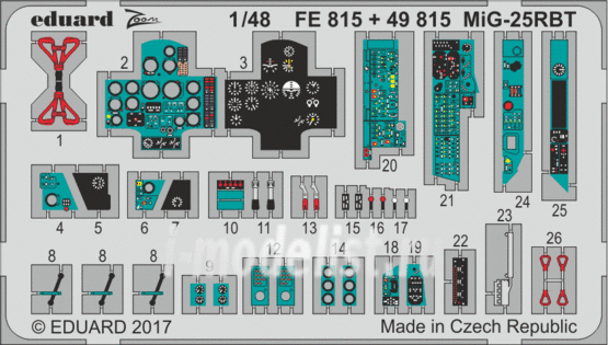 FE815 Eduard 1/48 photo etched parts for M. I. G-25РБТ