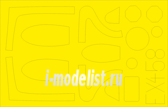 EX458 Edward 1/48 Set of painting masks MiG-21PF