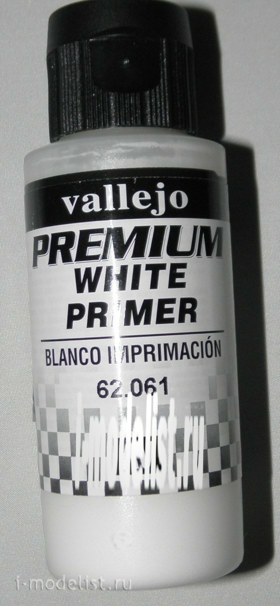 62061 Vallejo Premium White primer, 60ml./White Primer :: Primer, putty,  consumables :: Vallejo