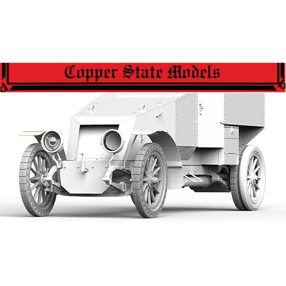 A35-022 Copper State Models 1/35 Колёса для французского бронеавтомобиля образца 1914 года