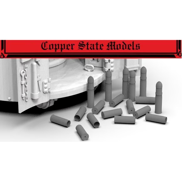 A35-031 Copper State Models 1/35 Снаряды для Gruson Fahrpanzer