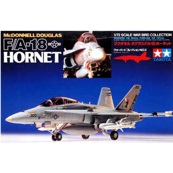 60702 Tamiya 1/72 McDonnell Douglas F/A-18 Hornet Aircraft