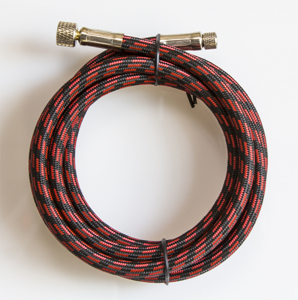 1406 Jas airbrush Hose in textile braid, W1/4-40xg1/8, length 3 meters ::  Compressors, airbrushes :: Connecting hoses :: JAS