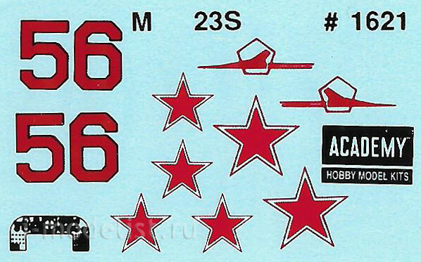 12445 Academy 1/72 Soviet Migg-23C Flogger-B fighter