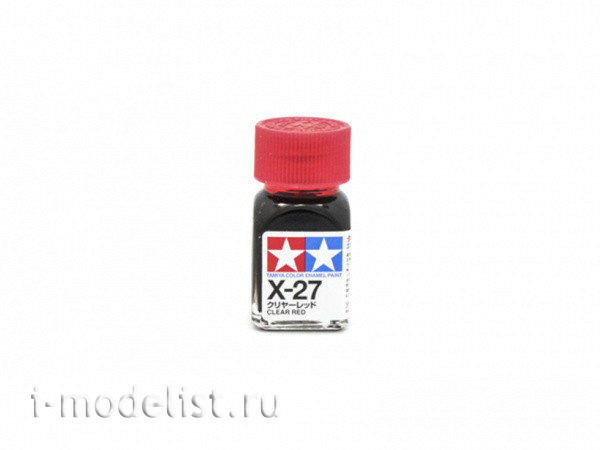 80027 Tamiya X-27 Clear Red (Clear red) Enamel paint