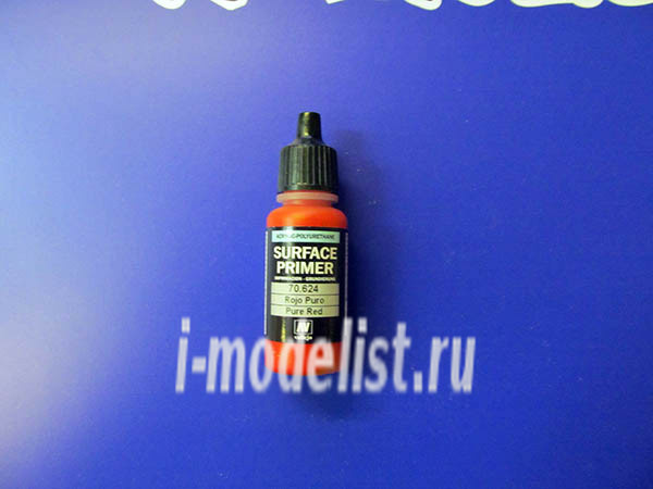 70624 Vallejo Acrylic primer polyurethane - pure red (17 ml)