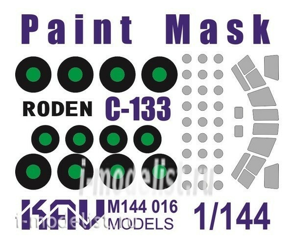 M144 016 KAV Models 1/144 Paint mask on C-133 (Roden)