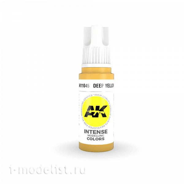 AK11045 AK Interactive acrylic Paint 3rd Generation Deep Yellow 17ml