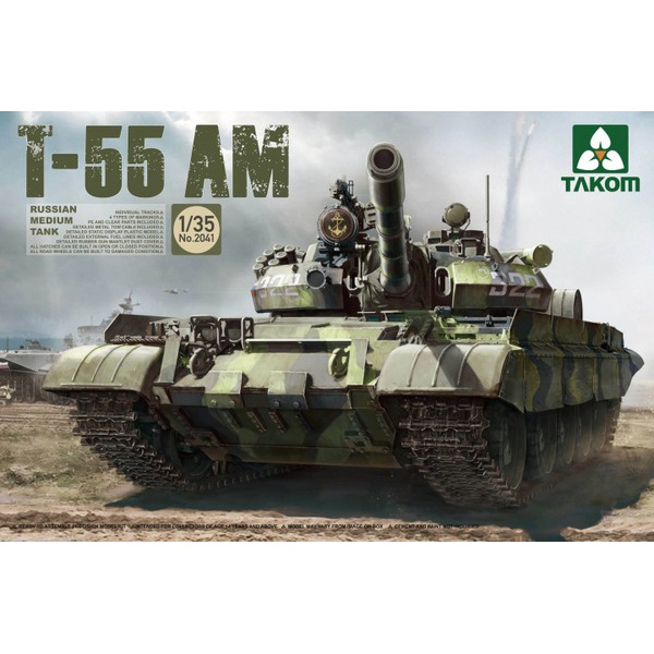 2041 Takom 1/35 T-55 AM RUSSIAN MEDIUM TANK