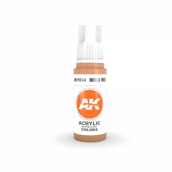 AK11064 AK Interactive acrylic Paint 3rd Generation Beige Red 17ml