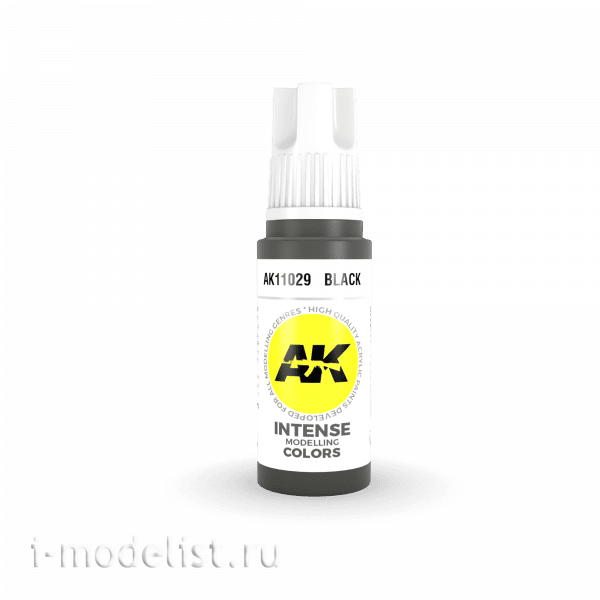 AK11029 AK Interactive acrylic Paint 3rd Generation Black 17ml