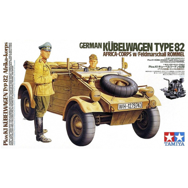 36202 Tamiya 1/16 Kubelwagen Type82 Africa-Corps