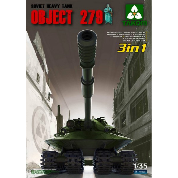2001 Takom 1/35 Soviet Heavy Tank Object 279 (3 in 1)