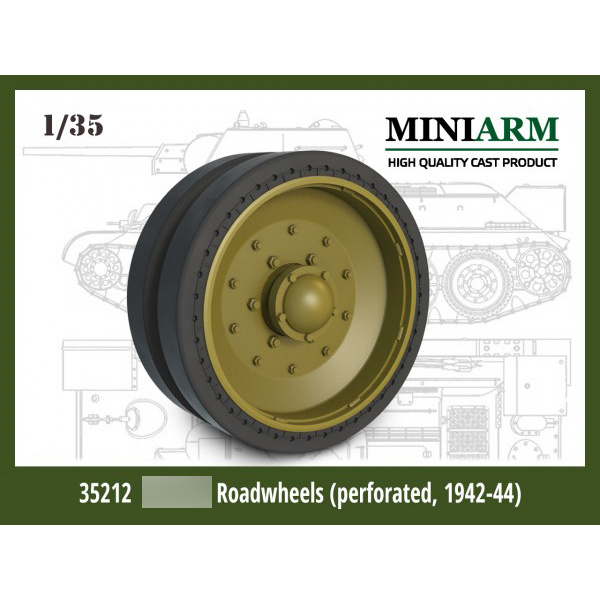 35212 Mniarm 1/35 34/76 Support roller with perforation model 1942-44