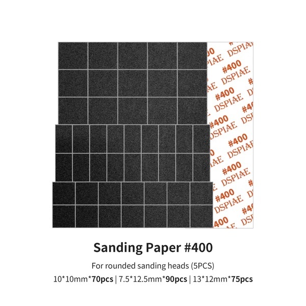 MSP-ES04 DSPIAE Набор шлифовальных бумаг #400 (5 шт.) для ES-A