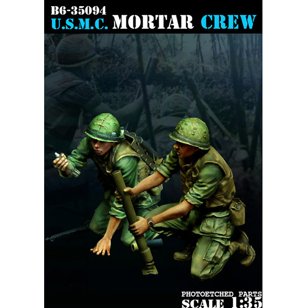 B6-35094 Bravo-6 1/35 U.S.M.C. Mortar Crew / US Air Force Mortar Crew