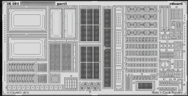 36304 Eduard 1/35 Photo Etching Tracked Tank Support Vehicle Object 199