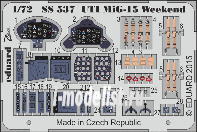 SS537 Edward 1/72 UTI MIG-15 Weekend