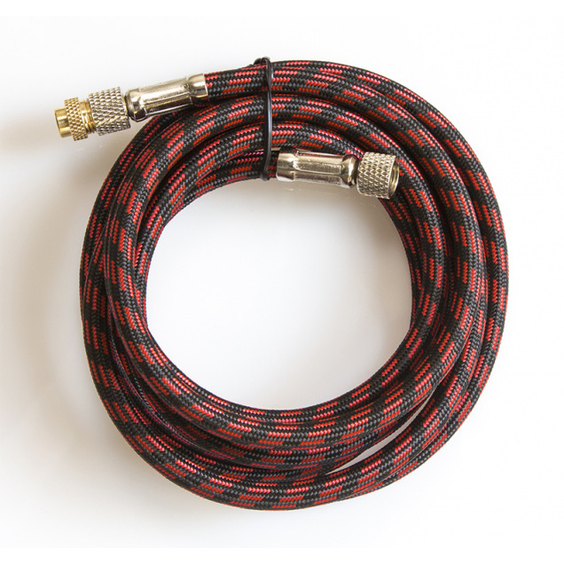 1405 Jas airbrush Hose in textile braid, W1/4-40xg1/8, length 1.8 meters