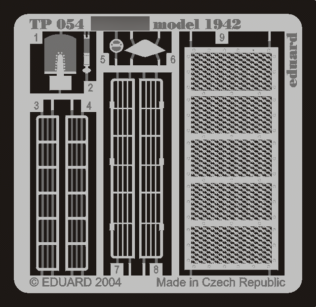 TP054 Eduard photo etched parts 1/35 34/76 Model 1942