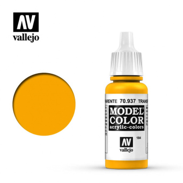 70937 Vallejo acrylic Paint `Model Color` Yellow transparent / Transparent Yellow