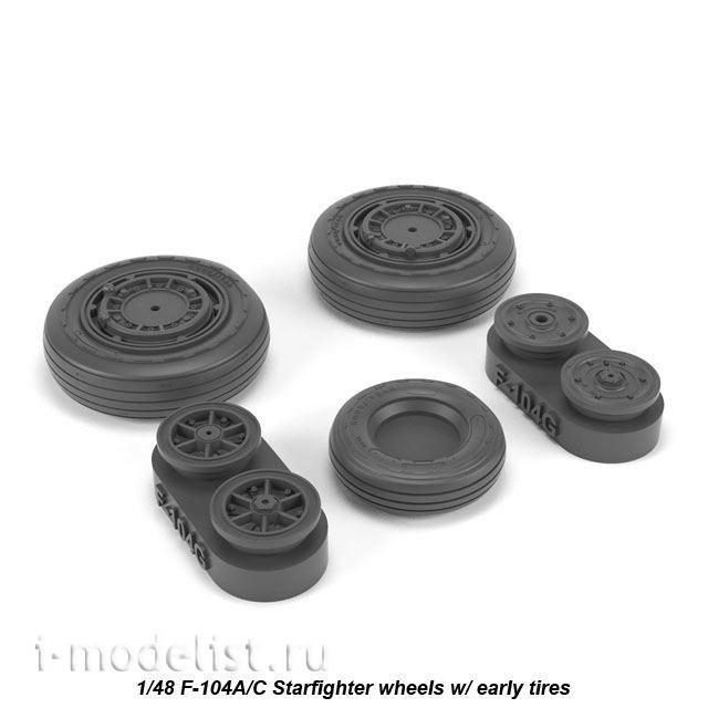 AW48317 Armory 1/48 Wheels for F-104A / C Zvezdafighter, early