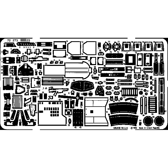 72273 Eduard 1/72 Photo Etching for C-25K Frogfoot ITA