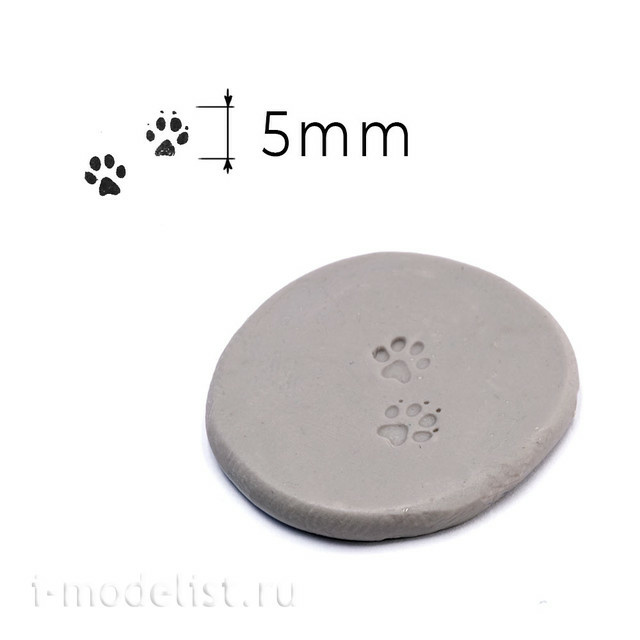 T-069 MiniWarPaint Dog Paw Stamp, Size L