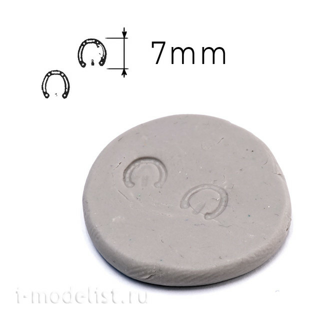 T-072 MiniWarPaint Horse Hoof Stamp, Size L