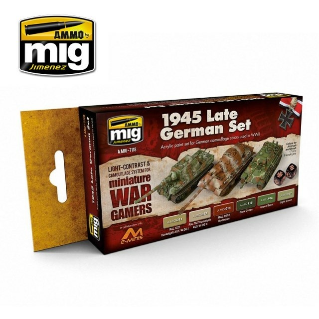 AMIG7118 Ammo Mig Wargame 1945 Late German Set Ammo