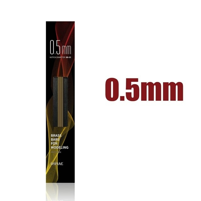BB-0.5 DSPIAE Brass Rods for 0.5mm Modeling