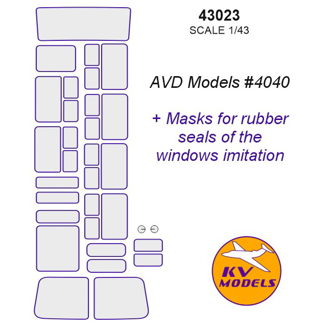 43023 KV Models 1/43 Paint Mask for P@3-3205