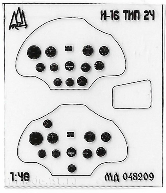 048209 Microdesign 1/48 photo Etching for I-16 from ICM