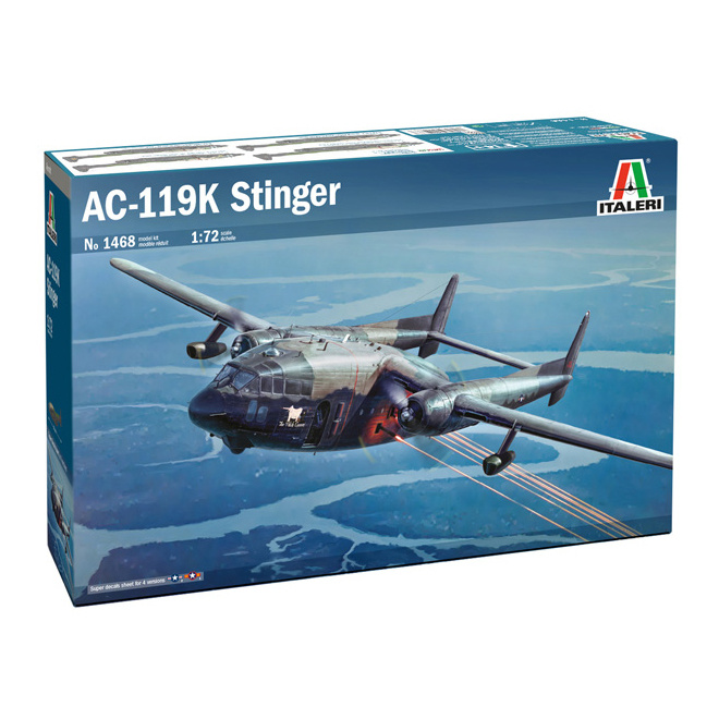 1468 Italeri 1/72 AC-119K Stinger Aircraft