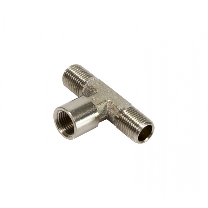 3011 Jas Splitter, 1 inlet (nut), 2 outlets (fitting), metal