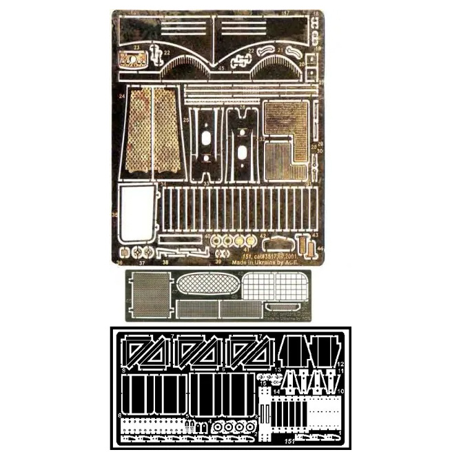 3518 ACE 1/35 photo etched parts for Z-151