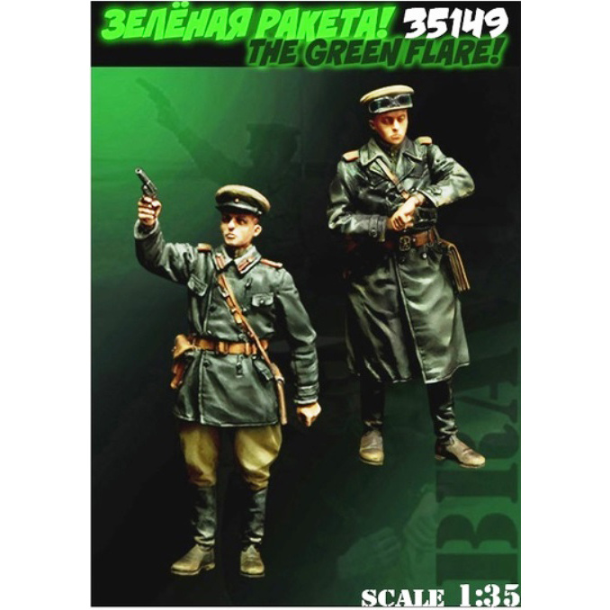 B6-35149 Bravo-6 1/35 Green Rocket (2 figures of Red Army officers)