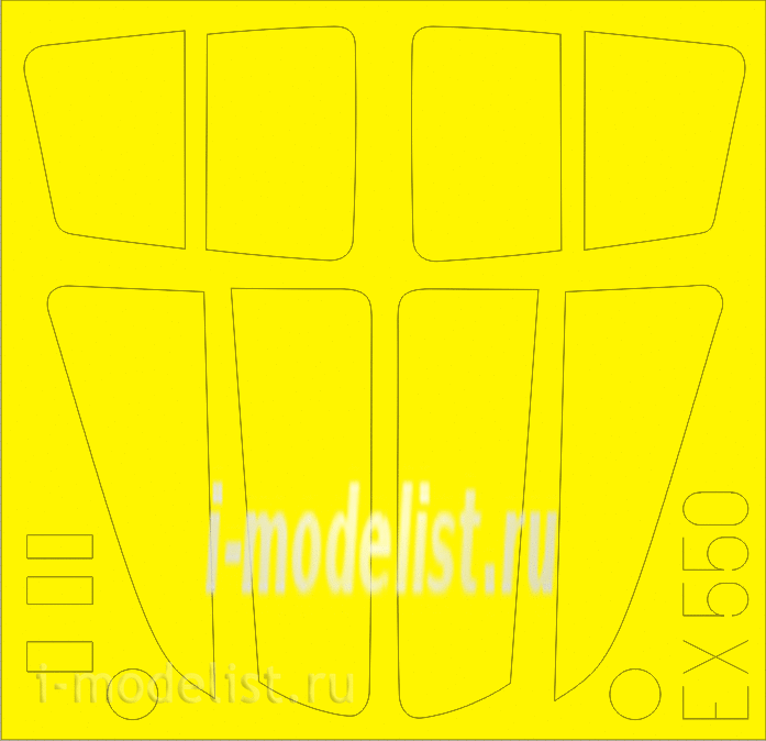 EX550 Edward 1/48 Painting mask for С-34.