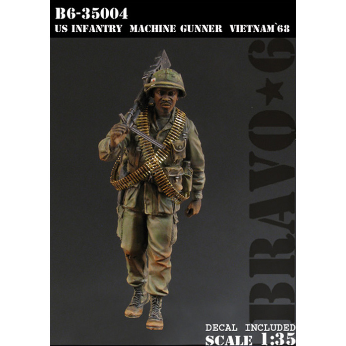 B6-35004 Bravo-6 1/35 U.S. Infantry Machine Gunner, Vietnam '68 / US Infantry Machine Gunner, Vietnam '68