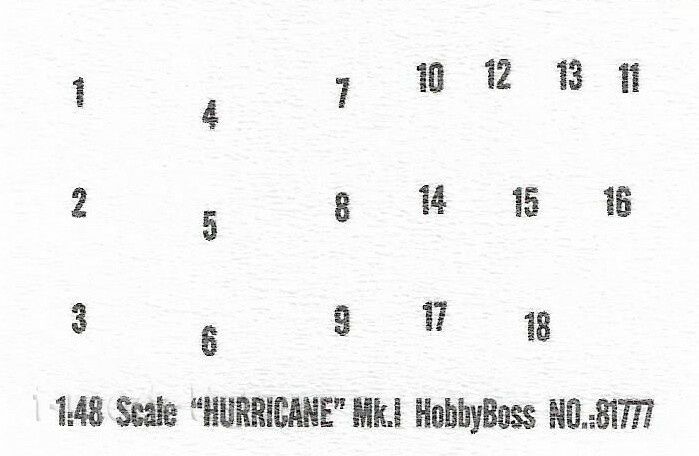 81777 HobbyBoss 1/48 Hurricane Mk. 1 Fighter