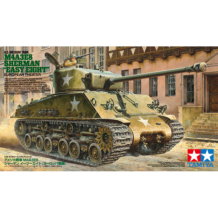 35346 Tamiya 1/35 Amer. medium tank M4A3E8 Sherman 