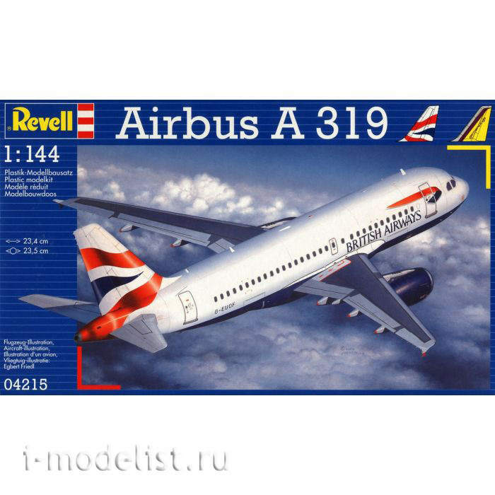 04215 Revell 1/144 Airbus A 319 Aircraft