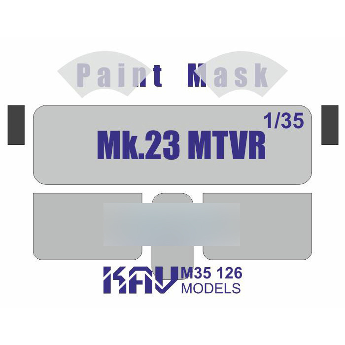 M35 126 KAV models 1/35 Paint mask for glazing MTVR Mk.23 (Trumpeter)
